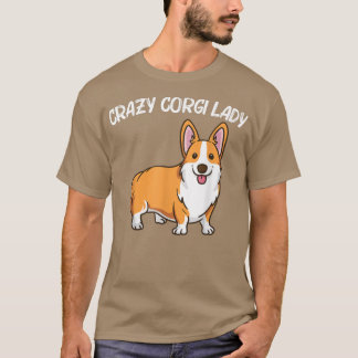 T-shirt Funny Corgi Art Pour Femmes Maman Gallois Corgi Ch