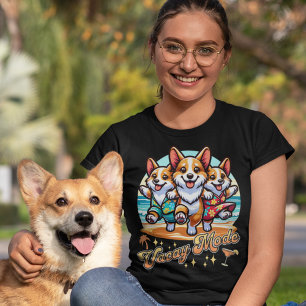 T-shirt Funny Corgi Beach Vacay Mode été Vacances
