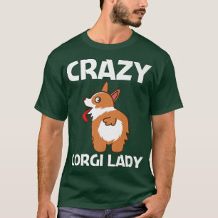T-shirt Funny Corgi Design pour femmes maman animal animal