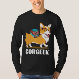 T-shirt Funny Corgi Geek Corgeek Conception de livre Impri