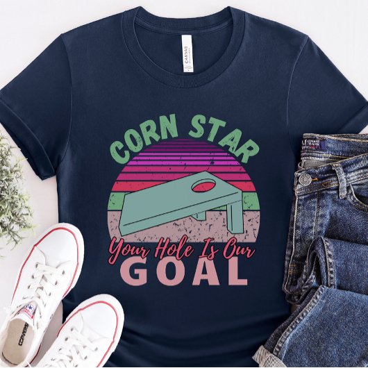 T-shirt Funny Corn Trou d'équipe personnalisée Chemise