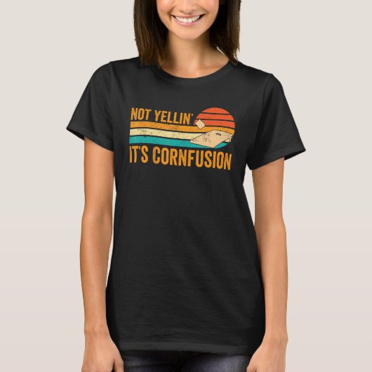T-shirt Funny Cornhole Corn Hole Retro Not Yellin', C'est  (Devant)