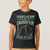 T-shirt Funny Correlation Does Not Imply Causation Premium (Devant)