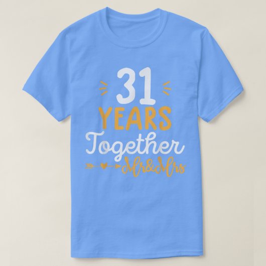 T-shirt Funny Couple 31 ans (Design devant)