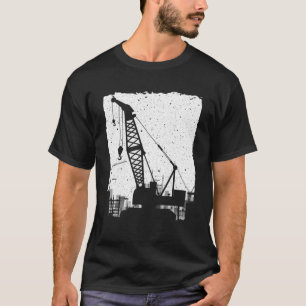 T-shirt Funny Crane Art Men Women Crane Operator Heavy Equ