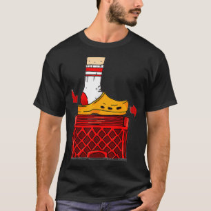 T-shirt Funny Crate Challenge Chaussure Diagramme glisser 