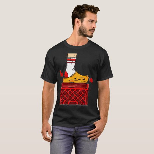 T-shirt Funny Crate Challenge Chaussure Diagramme glisser (Devant entier)
