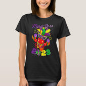 T-shirt Funny Crawfish Mardi Gras 2023 New Orleans Beads C (Devant)