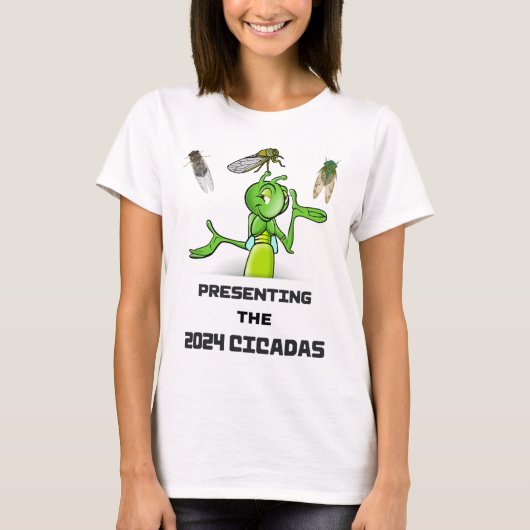 T-shirt Funny Cricket Presenting Cicadas Bugs Insects Inva (Devant)
