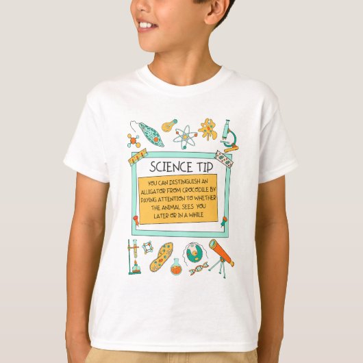 T-shirt Funny Crocodile Alligator Science (Devant)
