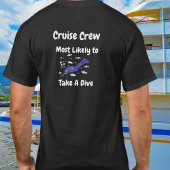 T-shirt Funny Cruise Crew Dive Black Personalize