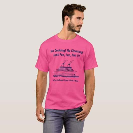 T-shirt Funny Cruise Ship Monogramme Groupe Événement Fun (Devant entier)