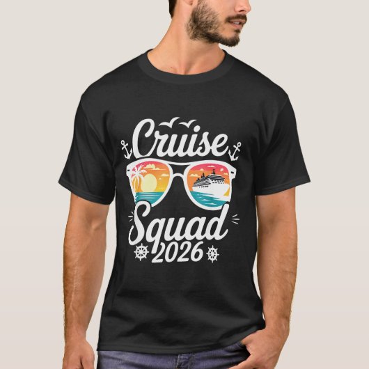 T-shirt Funny Cruise Squad 2026 Summer Vacation Matching F (Devant)