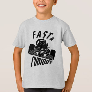 T-shirt Funny Curieux voiture voiture voiture chat
