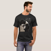 T-shirt Funny Curious Dog Japanese Chin (Devant entier)