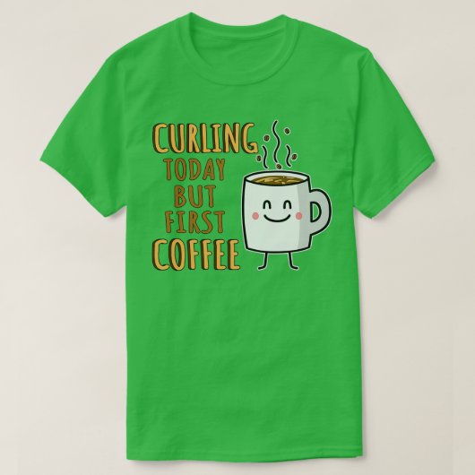 T-shirt Funny Curling Humour (Design devant)