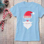 T-shirt Funny Custom Christmas Père Noël Favorite Nurse<br><div class="desc">Dites à tous ceux qui sont les Père Noël favoris. La chemise comporte un Casquette du Père Noël, une moustache, une barbe et un texte qui dit "Père Noël Favori" et vous remplissez le blanc. . . . Infirmière, oncle, papa, tante, maman, ingénieur, Amoureux des chiens, etc. Customisez le texte...</div>
