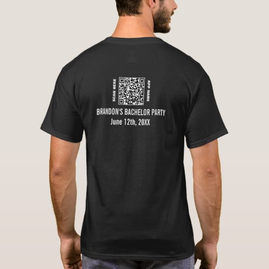 T-shirt Funny Custom Face Photo Acheter Shot Bachelor Part (Dos)