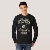 T-shirt Funny Custom Golf Année de naissance Nom (Devant entier)