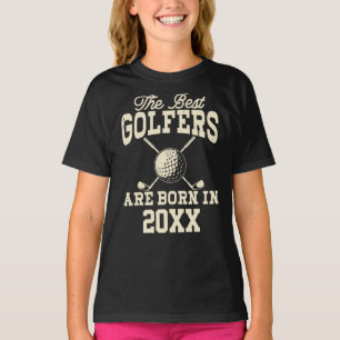 T-shirt Funny Custom Golf Année de naissance Nom