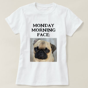 T-shirt Funny Custom Mon Lundi Matin Visage Ajouter Photo