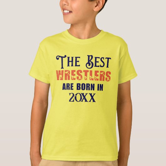 T-shirt Funny Custom Wrestler Anniversaire (Devant)
