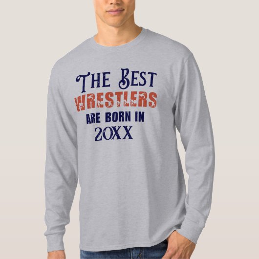 T-shirt Funny Custom Wrestler Anniversaire (Devant)