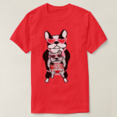 T-shirt Funny Cute French Bull Dog Valentines Day with Mom (Design devant)