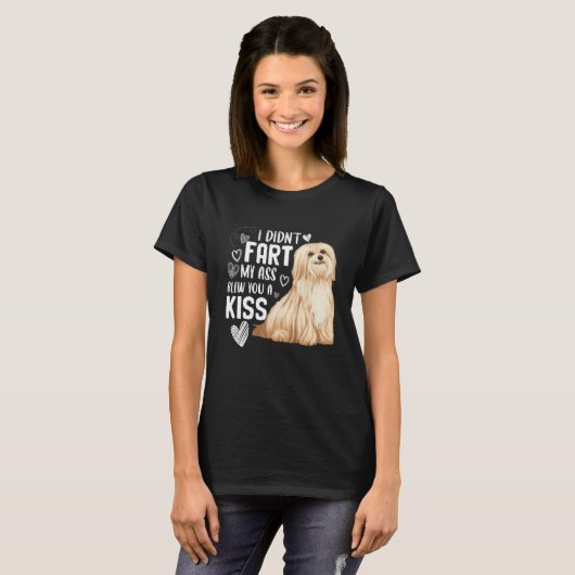 T-shirt Funny Cute Havanese Dog Don't Fart Puppy Lover (Devant entier)
