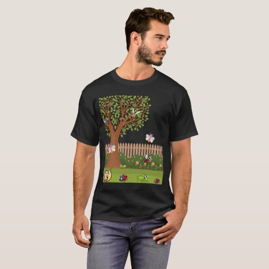 T-shirt Funny cute lady bugs girls boys children trees (Devant entier)