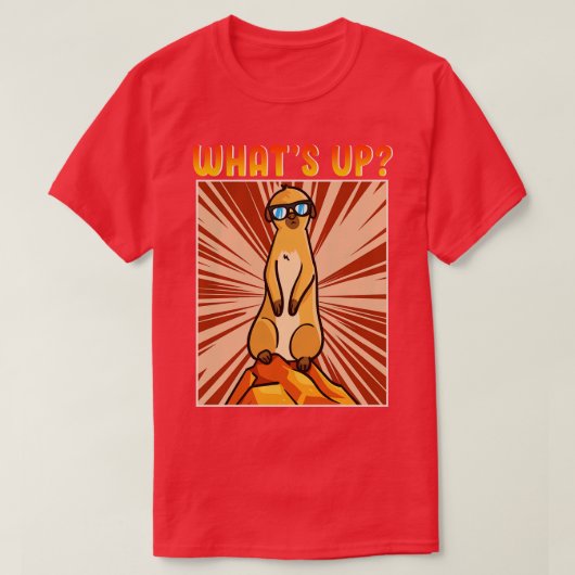 T-shirt Funny Cute Meerkat (Design devant)