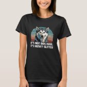 T-shirt Funny & Cute Siberian Husky Dog Glitter Classic T- (Devant)