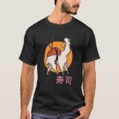 T-shirt Funny Cute Sushi Llama. Japanese Alpaca Sushi (Devant)