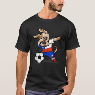 T-shirt Funny Dabbing Dog Chile Soccer Jersey Chilean Foot