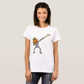 T-shirt Funny Dabbing Pumpkin Head Baseball Gift Idea (Devant entier)