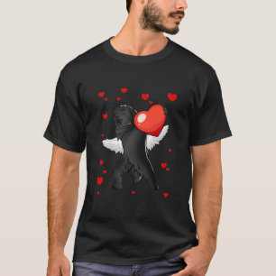 T-shirt Funny Dabbing Terre-Neuve Coeur de chien Saint Val