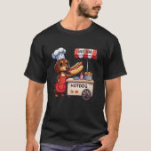 T-shirt Funny Dachshund Chien Weiner Saucisse Hotdog Sandw (Devant)