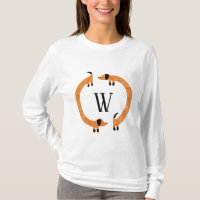 Funny Dachshund Saucisse Chien Monogramme
