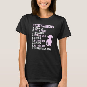 T-shirt Funny Dachsie Maman Dachshund Chien animal Mon chi