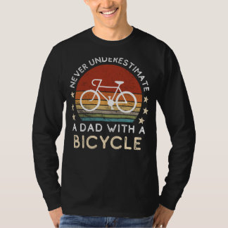 T-shirt Funny Dad Bicycle Tee - Puissance de pédale et bla