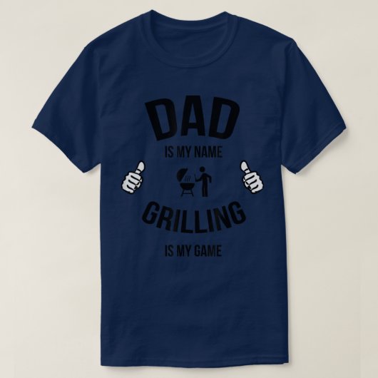 T-shirt Funny Dad Grilling , Funny Grilling ,Grill Master (Design devant)