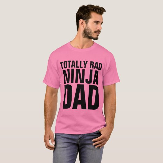 T-shirt FUNNY DAD T-Shirts, RAD NINJA DAD (Devant entier)