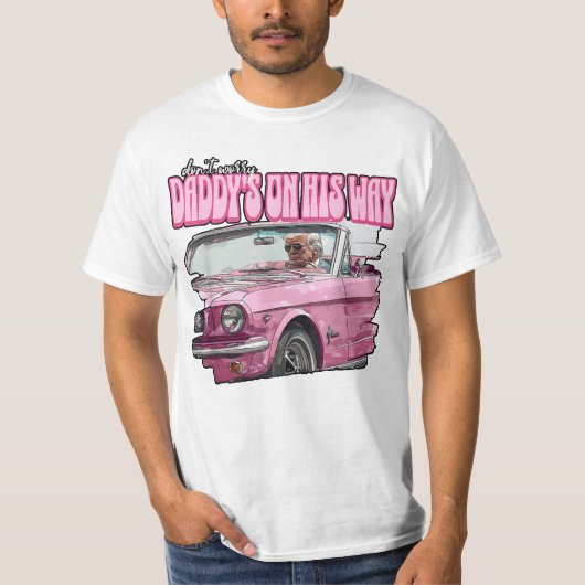 T-shirt Funny Daddy's Home Trump 2024 (Devant)