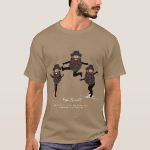T-shirt FUNNY Dancing RABBI Personnalisé avec texte