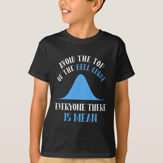 T-shirt Funny Data Science Bell Curve Computer Programmer (Devant)