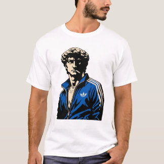 T-shirt Funny David Michelangelo statue in tracksuit