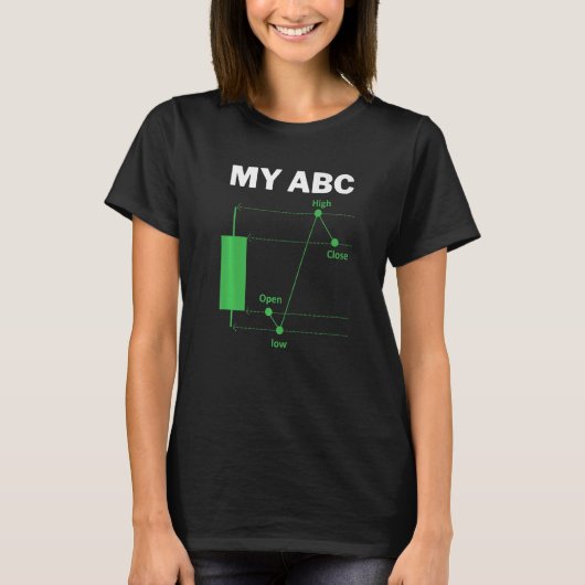 T-shirt Funny Day Trading Quote My ABC Stockbroker Market (Devant)