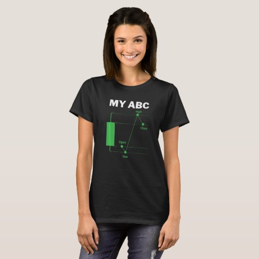 T-shirt Funny Day Trading Quote My ABC Stockbroker Market (Devant entier)