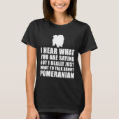 T-shirt Funny de Poméranie (Devant)