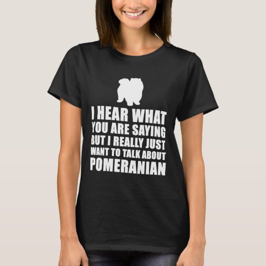 T-shirt Funny de Poméranie (Devant)